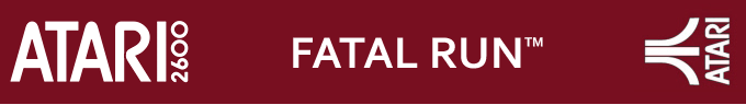 Fatal Run logo for Atari 2600